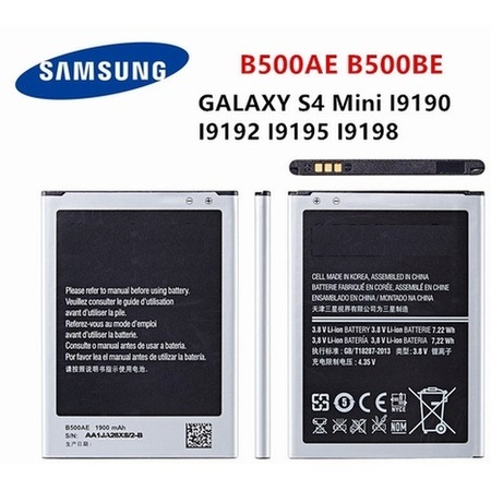 Samsung Galaxy Uyumlu B500ae B500be Batarya 1900 Mah S4 Mini İ9192 İ9195 İ9190