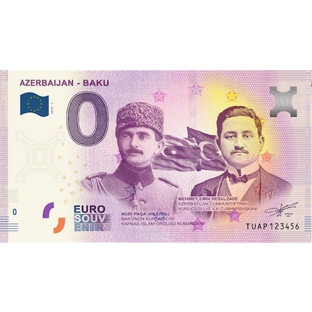 0 Euro Hatıra Parası - Azerbaycan - 2019 Föy ve Zarflı