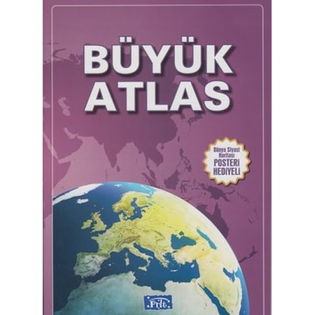 Büyük Atlas - Dünya Siyasi Haritası Posteri