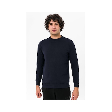 Süvari Tr2013700291-m09 O Yaka Regular Kalıp Düz Erkek Sweatshirt