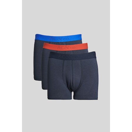 Ac&Co / Altınyıldız Classics Erkek Lacivert 3'Lü Boxer Paketi 4A03231P3008Lacs