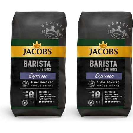 Jacobs Barista Editions Çekirdek Kahve Espresso %100 Arabica 2 x 1 KG