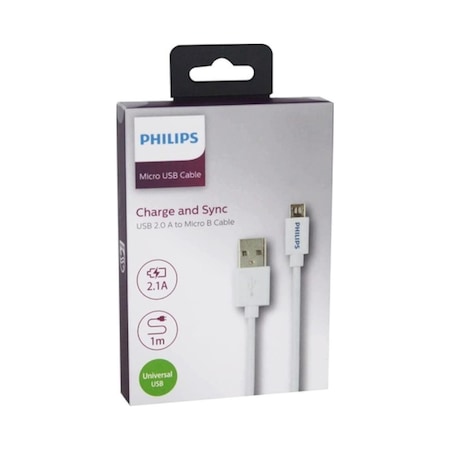 Senalstore Philips Micro Usb Hızlı Şarj Ve Data Kablo 1m Swr2101/93