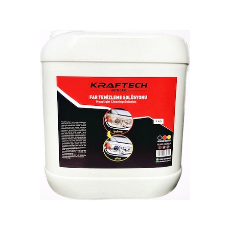 Kraftech Kloroform Far Temizleme Sıvısı Parlatma Solüsyonu 5 KG