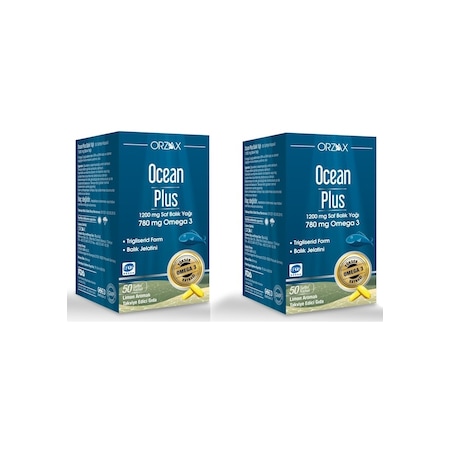 Ocean Plus Balık Yağı Omega3 1200 Mg 50 Softjel Kapsül 2 Adet