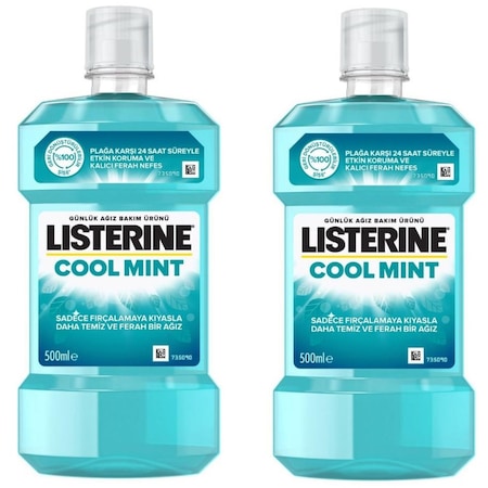 Listerine Cool Mint Hafif Tat Ağız Bakım Suyu 2 x 500 ML