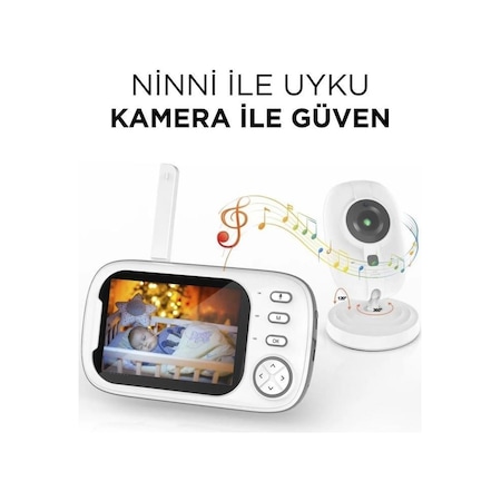 Torima Abm600 Monitörlü Smart Ip Full Hd Akıllı Bebek Kamerası Monitörü Telsiz Güvenlik Kamerası