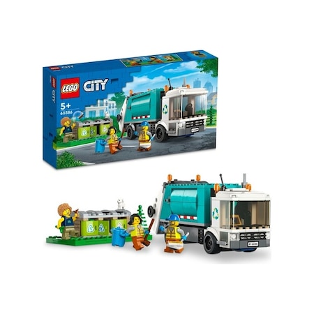 LEGO® City Geri Dönüşüm Kamyonu 60386 Yaratıcı Oyuncak Yapım Seti 261 Parça