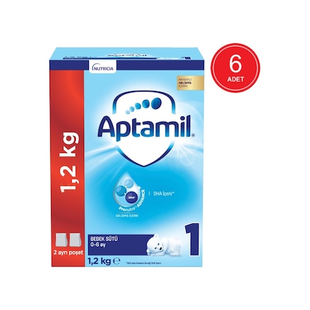 Aptamil 1 Bebek Sütü 0 - 6 Ay 6 x 1200 G