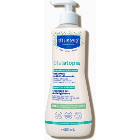 MUSTELA Stelatopia Cleansing Gel Çok Kuru Ciltler için Şampuan 500 ML Yeni Formül