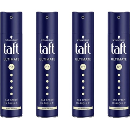 Taft Ultimate Saç Spreyi 4 x 250 ML