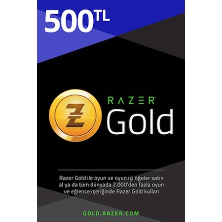 500 Tl Razer Gold Tr Pin (436607866)