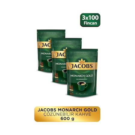 Jacobs Monarch Gold Granül Kahve 3 x 200 G