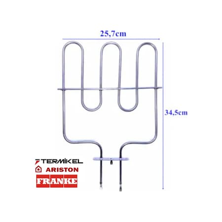 Termikel-Ariston Franke Uyumlu Alt Fırın Rezistansı 220Volt 1300 Watt