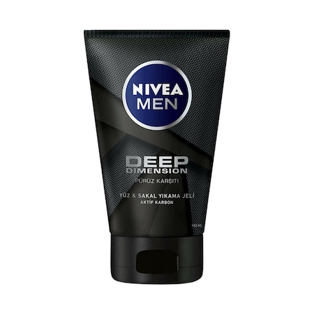 Nivea Men Deep Dimension Yüz ve Sakal Temizleme Jeli 100 ML