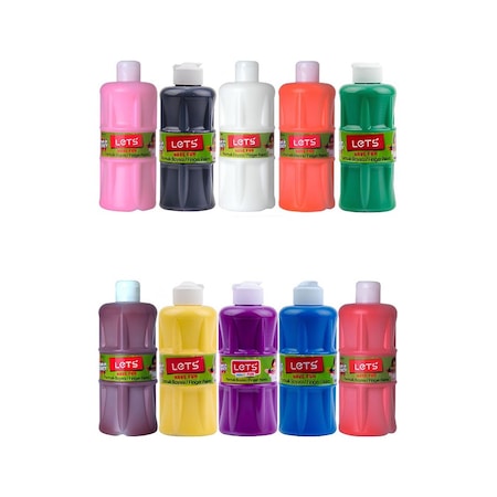 Lets Parmak Boyası 500ml 10lu Set