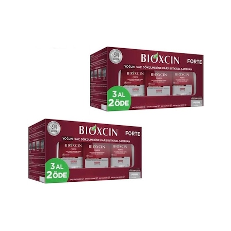 Bioxcin Forte Şampuan 3x300 ML 2'li Set