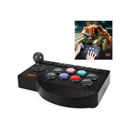 Cbtx Pxn Pxn-0082 Gladyatör Sokak Makinesi Oyun Kolu Rocker Denetleyicisi Uyumlu Nintendo Switch/pc/android Sistemi/ps3/ps4/xboxone