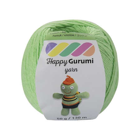 Happy Yarn Happy Gurumi Amigurumi Örgü İpi 50gr 130m Açık Yeşil