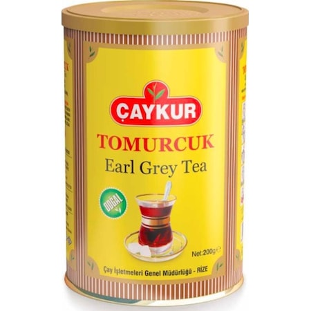 Çaykur Earl Grey Tea Tomurcuk Teneke Dökme Çay 12 x 200 G