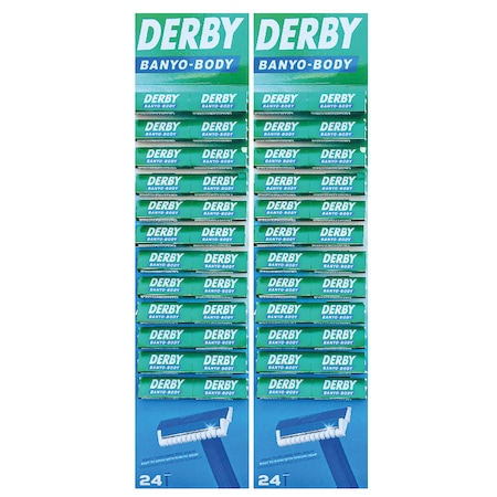 Derby Banyo - Body Tıraş Bıçağı Kartela 2 x 24'lü