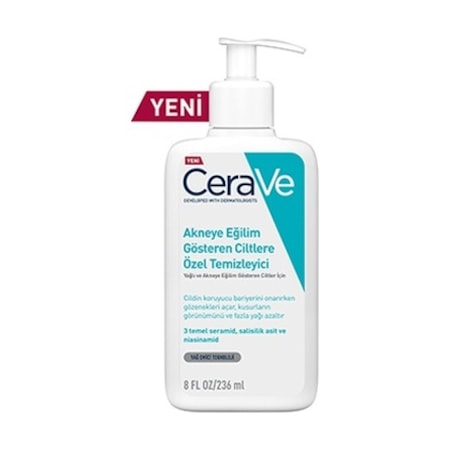 CeraVe Yağlı ve Akneye Eğilim Gösteren Ciltlere Özel Temizleyici 236 ML