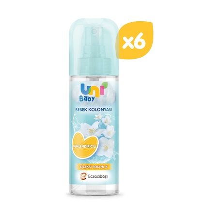 Uni Baby Bebek Kolonyası Çiçeksi Kokular 150 ml 6'lı