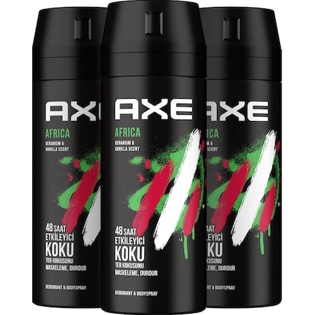 Axe Africa Erkek Sprey Deodorant 150 ML x 3