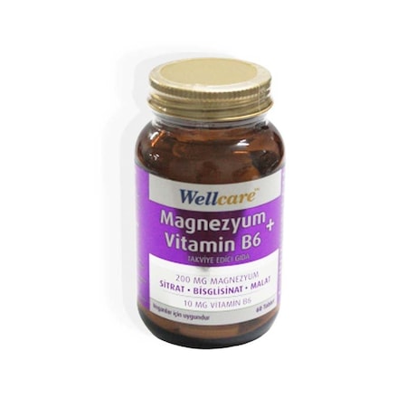 Wellcare Magnezyum+Vitamin B6 60 Tablet