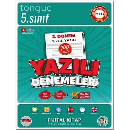 5. Sınıf Yazılı Denemeleri 2. Dönem 1 ve 2. Yazılı - Tonguç Akademi