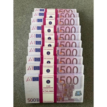 Aykar Yeni 1000 Adet 500 Euro Geçersiz Eğlence Oyun Şaka Düğünde