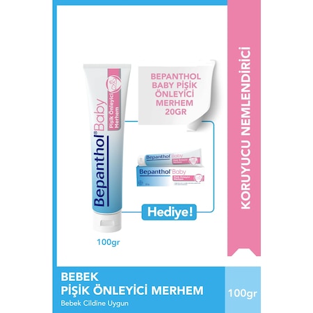 Bepanthol Baby Pişik Önleyici Merhem 100 G + 20 G Hediyeli