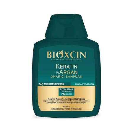 Bioxcin Keratin & Argan Onarıcı Şampuan 300 ML