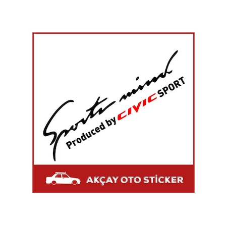 Sport Mind Sticker Produced By Civic Sticker Civic Oto Sticker