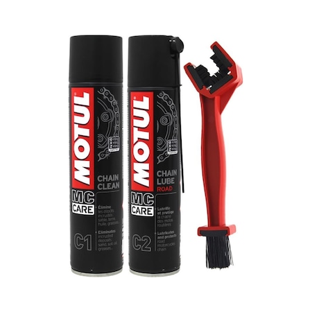 Motul Zincir Bakım Seti C1 & C2 + Zincir Temizleme Fırçası