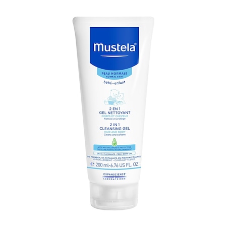 Mustela 2'si 1 Arada Bebek Saç ve Vücut Şampuanı 200 ML