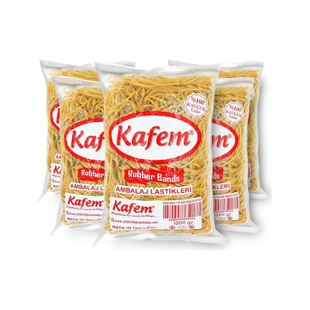 Kafem Ambalaj Lastiği 180 x 3 mm 5 Paket x 1 KG