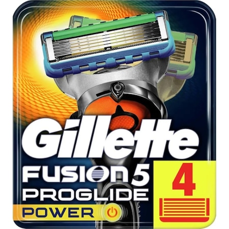 Gillette Fusion5 Proglide Power Yedek Başlık 4'lü