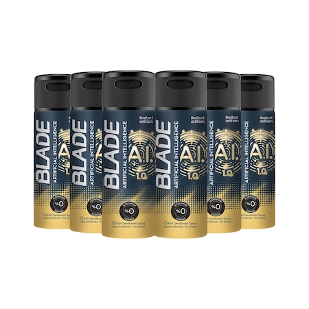 Blade Artificial Intelligence Erkek Sprey Deodorant 6 x 150 ML