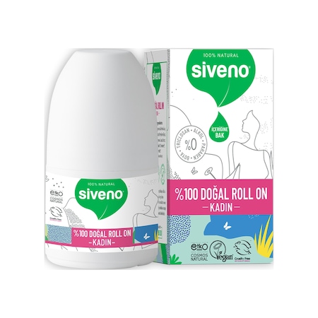 Siveno Ter Kokusu Önleyici Vegan Kadın Roll-On Deodorant 50 ML