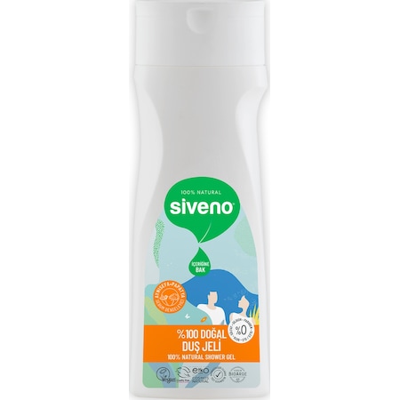 Siveno %100 Doğal Duş Jeli Sebum Dengeleyici Rahatlatıcı Aynısefa Papatya Yeşilçay Vegan 300 ML