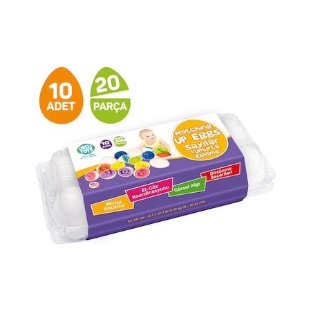 Circle Toys Yumurta Eşleştirme Sayılar 10'lu CIRCLE 113