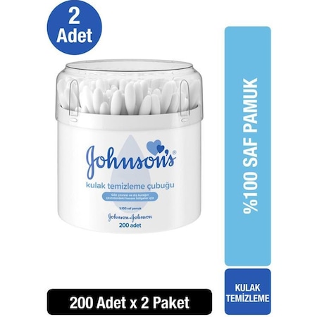 Johnson'S Baby Kulak Temizleme Çubuğu 2 X 200 Adet