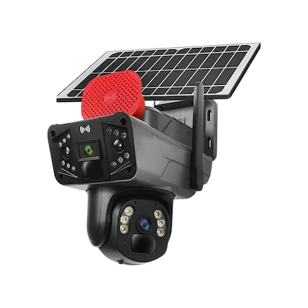 O-kam-3915 4g 6mp Dual Lens Solar Ptz Güneş Panelli Kamera