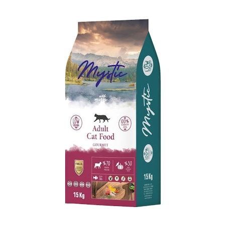 Mystic Gourmet Gurme Az Tahıllı Yetişkin Kedi Maması 15 KG