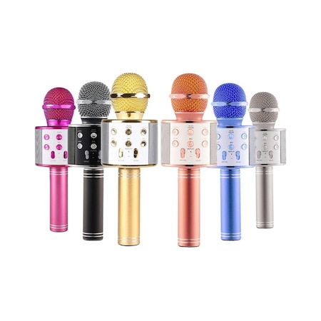 Ws-858 Sihirli Bluetooth Karaoke Mikrofon Usb Kart Girişi