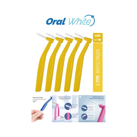 Oral White Arayüz Fırçası Sarı 0.7 Mm Cleaning Pro 5 Adet