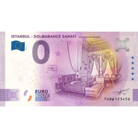 0 Euro Hatıra Parası - Dolmabahçe Sarayı 2022 ( FÖYLÜ )