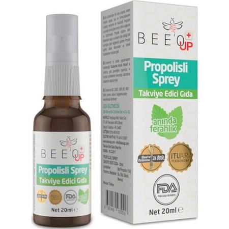 Bee'O Up Propolisli Ballı Boğaz Spreyi 20 ML