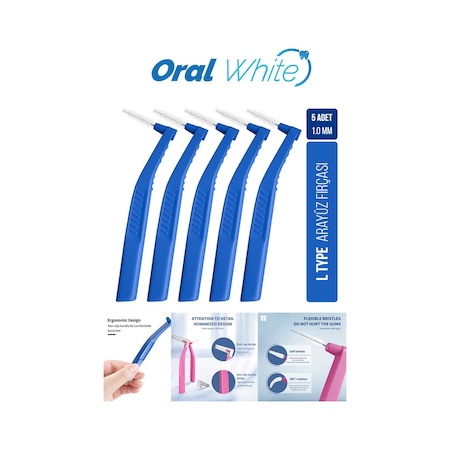 Oral White Arayüz Fırçası Mavi 1.0 Mm Cleaning Pro 5 Adet